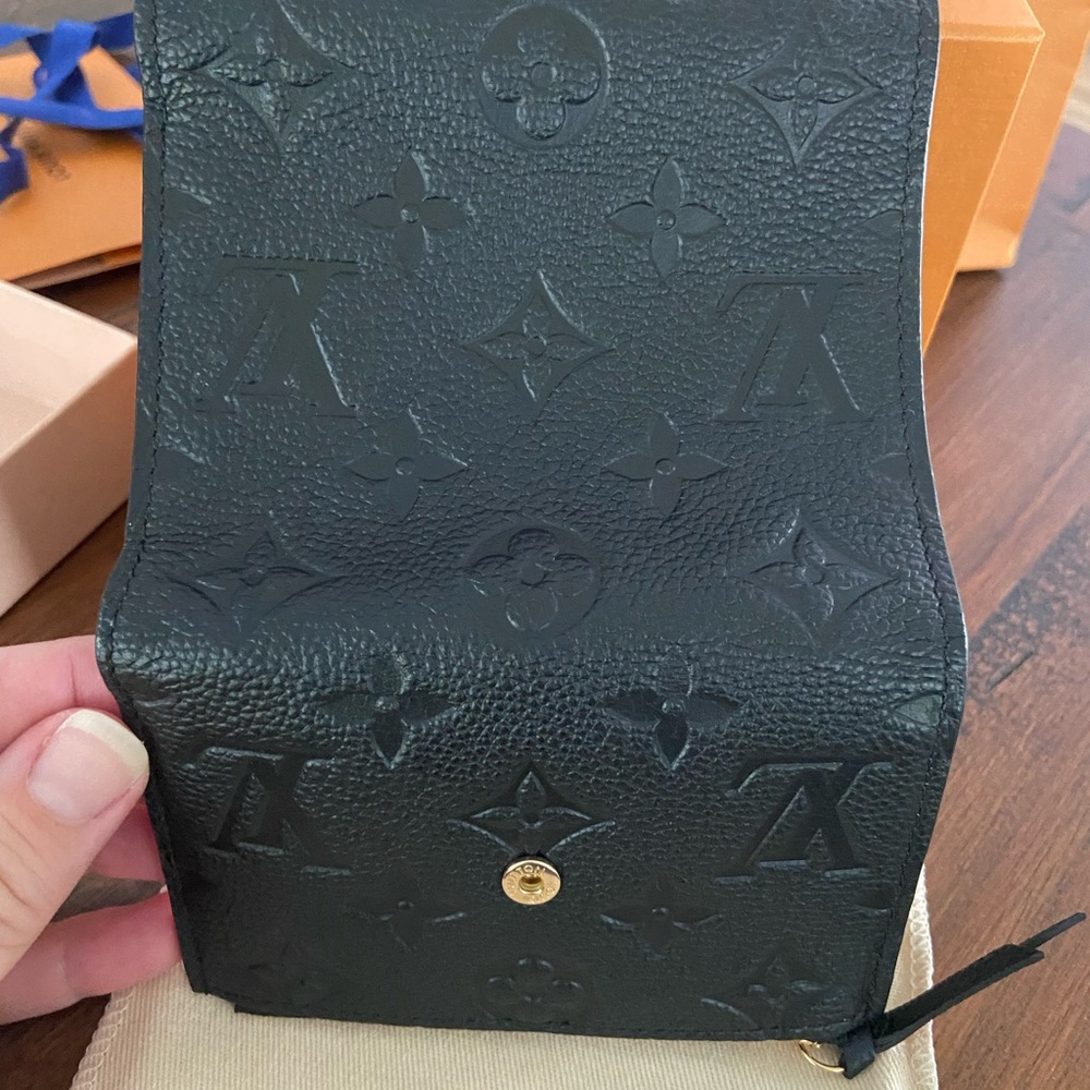 Louis Vuitton Victorine Black Embossed Monogram Wallet - Picture 11 of 16